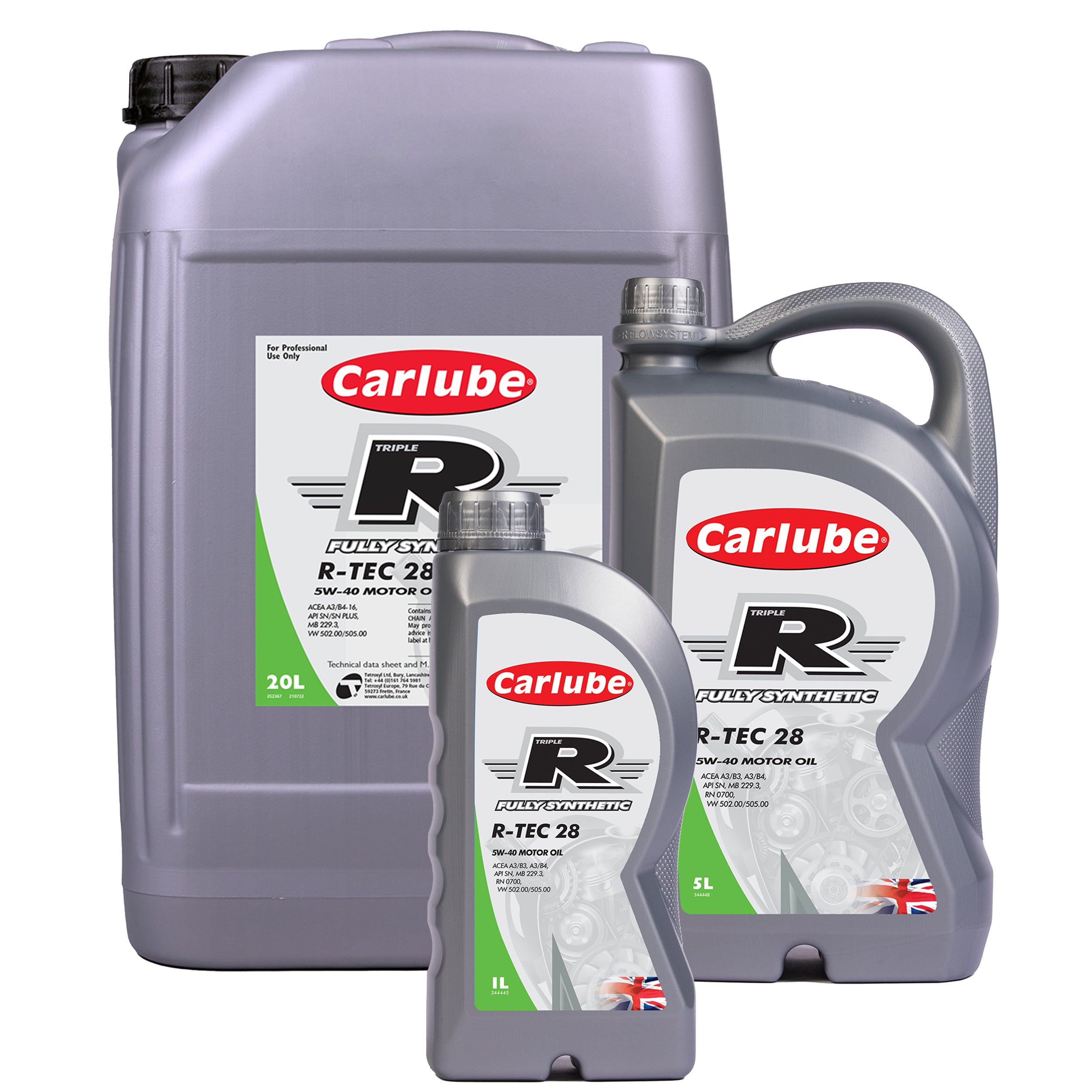 Carlube Triple R 5W-40 全合成機油 R-TEC 28
