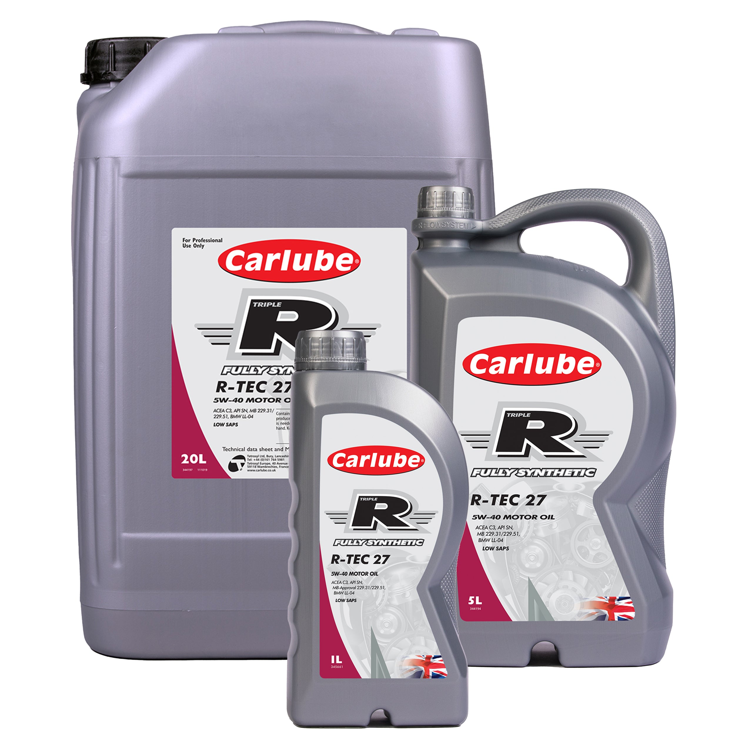 Carlube Triple R 5W-40 全合成機油 R-TEC 27